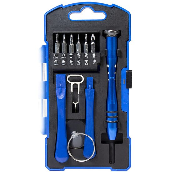 Bild 3 - LogiLink WZ0057 Schraubendreher-Set mit aufsteckbaren Bits und Zubehr, Blau/Silber, 17 tlg