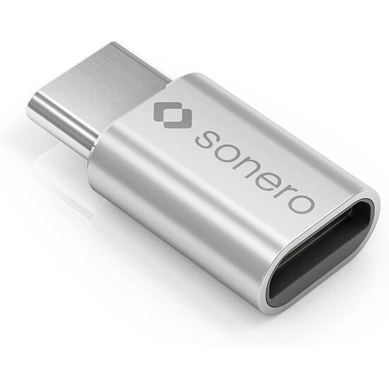 Bild 2 - USB-C Adapter - USB Micro Buchse auf USB-C Stecker Gehusefarbe silber