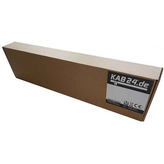 Bild 5 - Kab24� CAT6 Patchpanel 19 Zoll grau RAL 7035 1 HE 24 Rj45 Ports