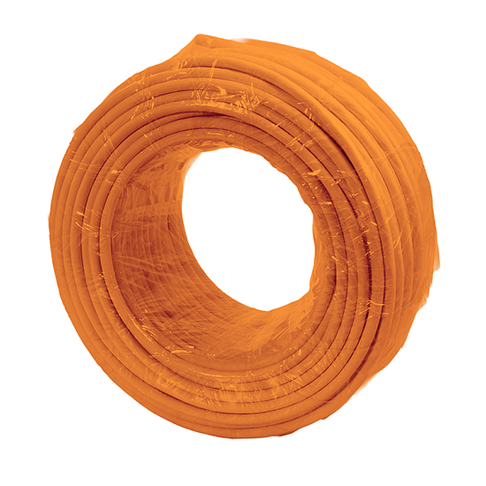 Bild 3 - CAT7 Verlegekabel orange 10 GBit/s AWG 23 CCA Halogenfrei Brandschutzklasse E ca