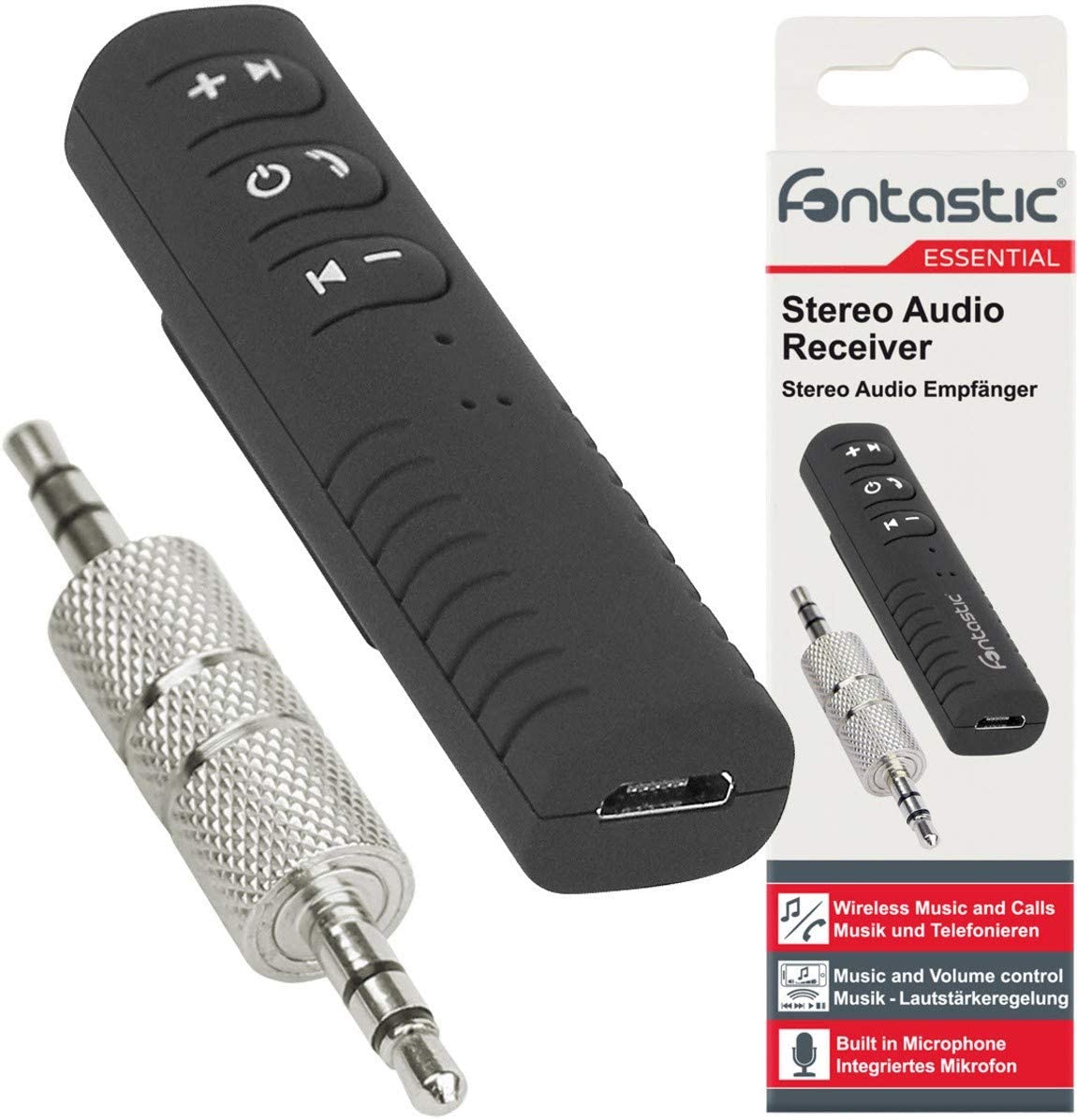 Bluetooth Headset Adapter Mit 3 5mm Klinkenanschluss Bluetooth V 4.1 + EDR Audiotransmitter (Empfänger) A2DP mit 3,5mm