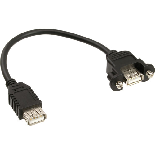 USB 2.0 Steckdose Einbaubuchse 60cm Typ A Kabel mit Buchse Stecker Ei