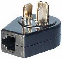 RJ11 Adapter 0,1m - Stecker Auf 2x Kupplung Mit Vergoldeten Kontakten