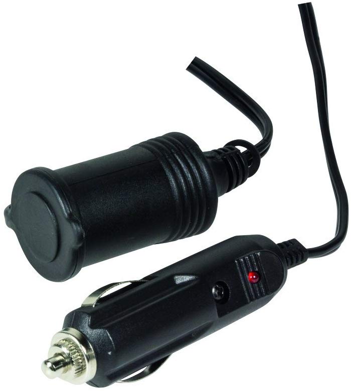 Amacam Prolunga Per Accendisigari 12V/24V – Cavo Da 6 Metri Resistente Con Presa In Linea, 180W/15A Per Gonfiatori E Aspirapolvere