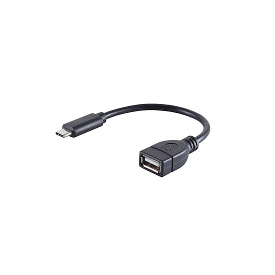Bild 1 - Adapterkabel USB-Typ C-Stecker auf USB 2.0 A Buchse OTG 12cm