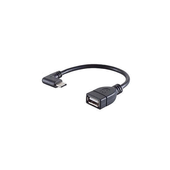 Bild 1 - Adapterkabel USB-Typ C-Stecker auf USB 2.0 A Buchse 90 gewinkelt