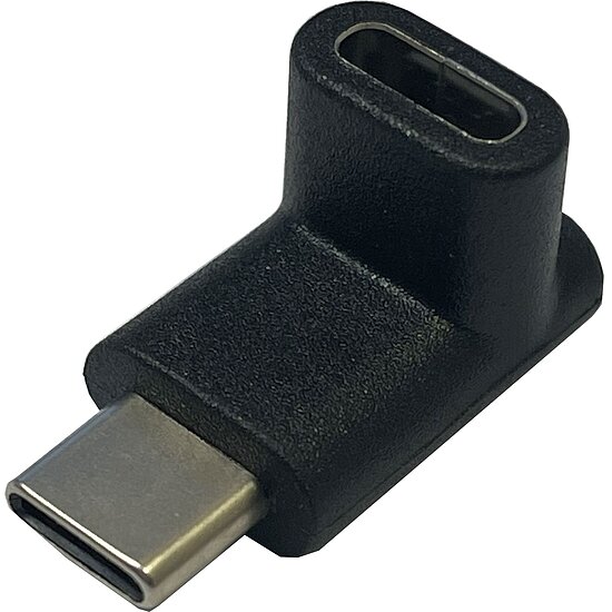 Bild 1 - Winkeladapter USB 3.1 Typ C Stecker Typ C Buchse 90 gewinkelt oben unten