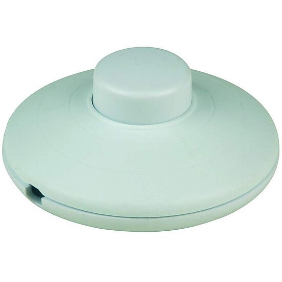 Bild 1 - Fu�schalter Fuss Tretschalter weiss 1-polig 250V / 2A