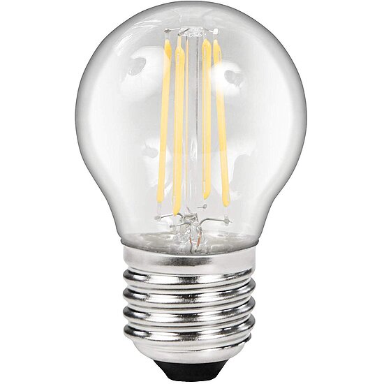 Bild 1 - LED Lampe E27 Tropfenlampe Filament warmweiss 2700 K 4 W 470 Lumen