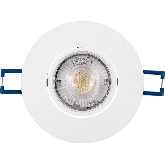 Bild 1 - LED Einbauspot schwenkbar Kunststoff weiss 4,5W 460-480 Lumen 3000 K