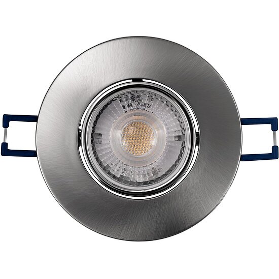 Bild 1 - LED Einbauspot schwenkbar Kunststoff Stahl geb�rstet 4,5W 460-480 Lumen 3000 K
