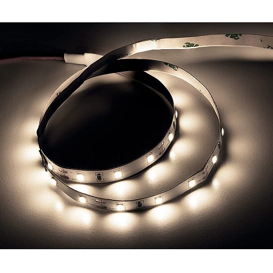 Bild 1 - 12V LED Stripe / LED Streifen neutralweiss 8mm breit 2m 120 LED'S 2835 IP20 0,8 A / 9,6 W 2400 Lumen