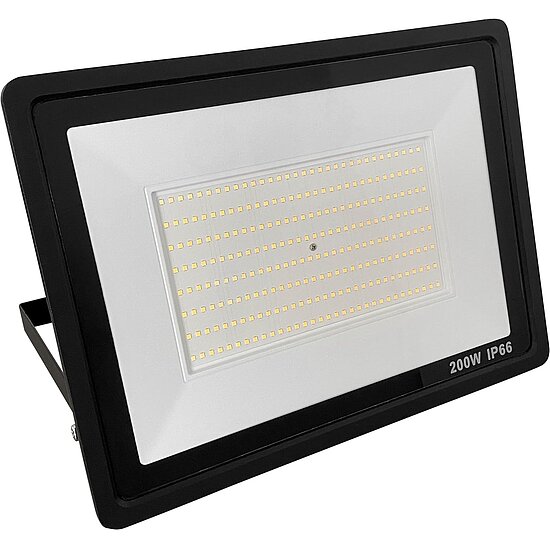 Bild 1 - LED-Au�enstrahler schwarz IP 65 200W 18000lm 3000K
