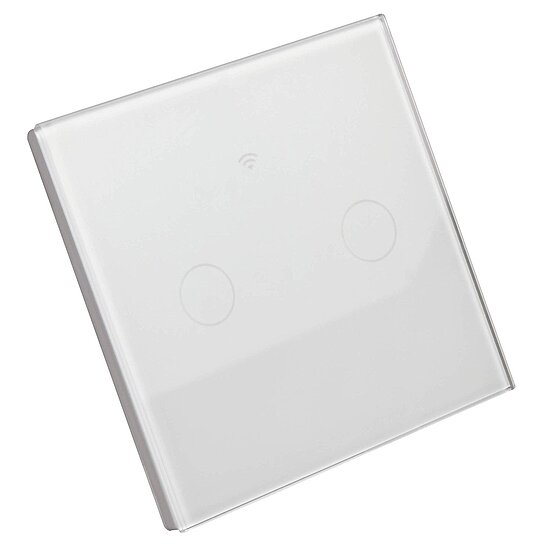 Bild 1 - WLAN Smart-Touch-Schalter fr Amazon Alexa Google Assistant per App steuerbar (2-fach)