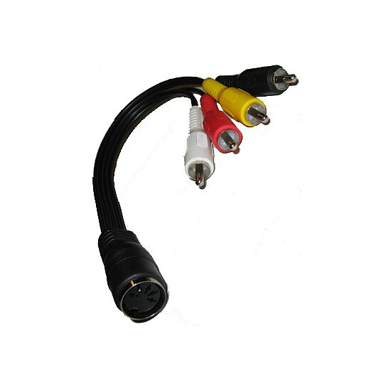 Bild 1 - 5pol. DIN Kupplung auf 4 Cinchstecker 0,20 m