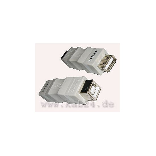 Bild 1 - USB 2.0 Adapter, A-Kupplung auf B-Kupplung