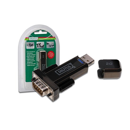 Bild 1 - Digitus DA-70156 USB 2.0 zu seriell Konverter, DSUB 9M Chipsatz: FTDI / FT232RL