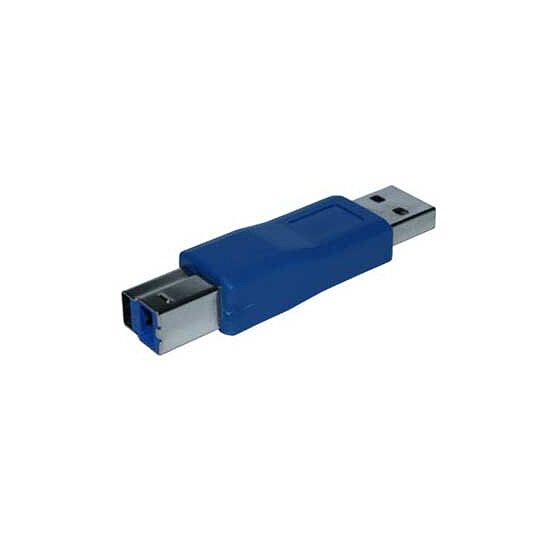 Bild 1 - USB 3.0 Adapter Typ A Stecker auf Typ B Stecker, blau