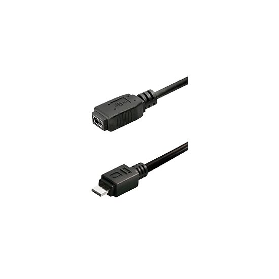 Bild 1 - Adapterkabel Micro USB Typ B Stecker auf Mini USB Buchse 0,2 m