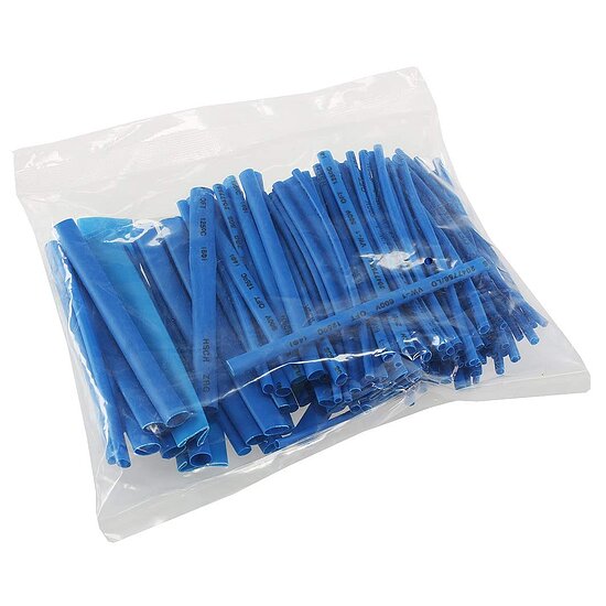 Bild 1 - Schrumpfschlauch-Sortiment blau 100-teilig