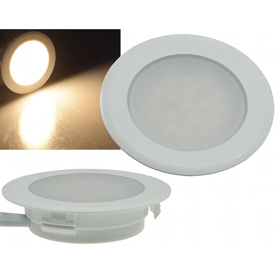 Bild 1 - LED Einbauspot f�r Schalterdosen und Hohlwanddosen warmweiss 2W 230Lm
