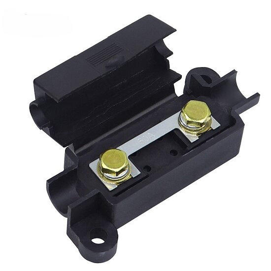 Bild 1 - KFZ Sicherungsblock Terminal schwarz inkl. 100A Sicherung
