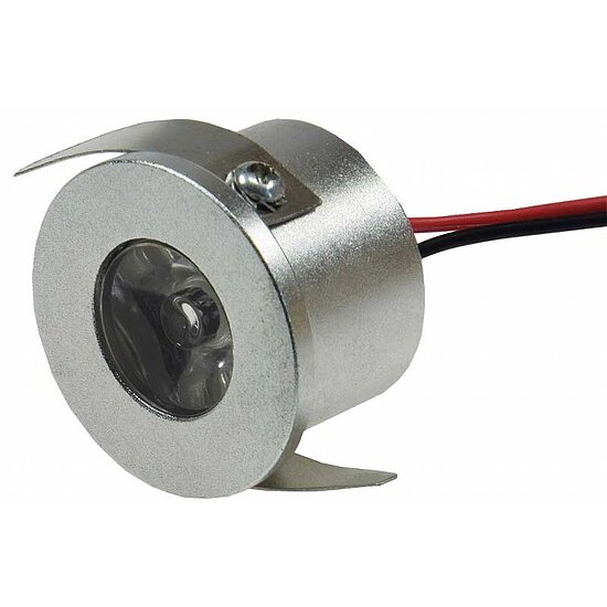 Mini LED Einbaustrahler silber 1W 70 L 2900 K warmweiss ...