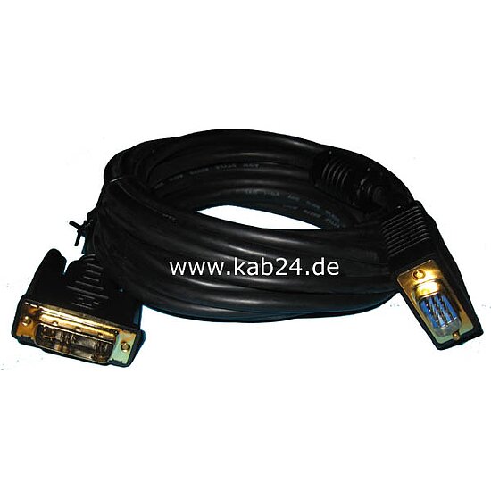 Bild 1 - DVI-A Kabel analog 12+5 Stecker auf 15pol HD Stecker VGA