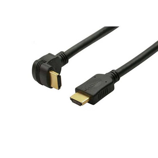 Bild 1 - HDMI Kabel gewinkelt mit Abgang nach unten HighSpeed 4K UHD 3D ARC und Ethernetf�hig