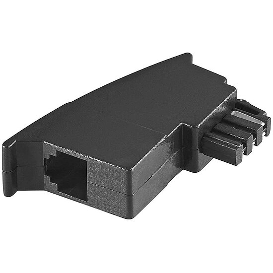 Bild 1 - Kab24 TAE-Adapter TAE-F-Stecker auf RJ11 (6/4) Buchse 4-adrig belegt
