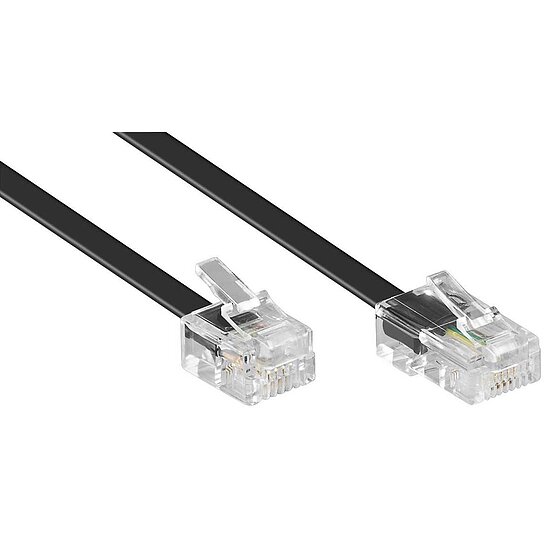 Bild 1 - Modularkabel Telefonkabel RJ45 Stecker 8/4 auf RJ11 Stecker 6/4