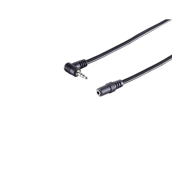 Bild 1 - Adapterkabel 2,5mm Stereo Klinkenstecker gewinkelt auf 3,5mm Stereo Klinkenkupplung