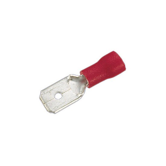 Bild 1 - Flachstecker 4,8mm, rot