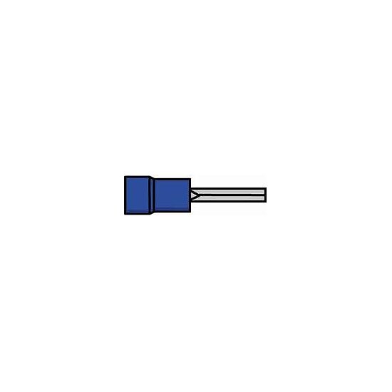 Bild 1 - Lsterklemmenkontakt blau mit Quetschanschluss fr Kabel 1,5-2,5 mm