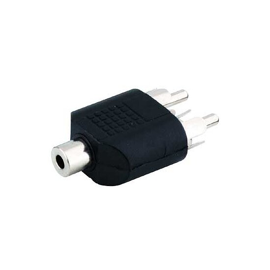 Bild 1 - Adapter 2 x Cinch-Stecker auf 3,5mm stereo Kupplung