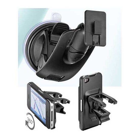 Bild 1 - KFZ L�ftungsgitterhalter f�r iPhone 4 inkl. Saugfuss