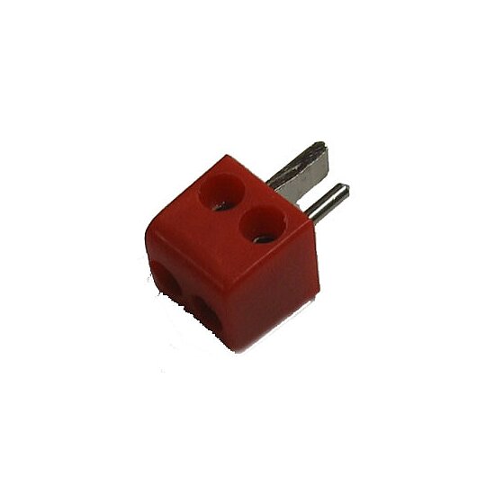 Bild 1 - Lautsprecher-Stecker, Kunststoff rot, Mini-Ausf�hrung
