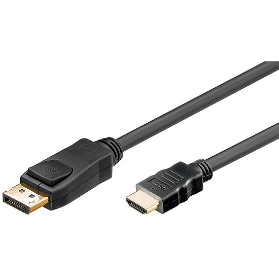 Bild 1 - Kabel Displayport Stecker auf HDMI Stecker vergoldete Kontakte