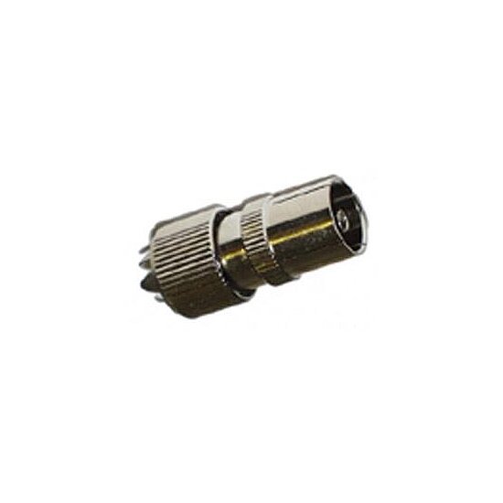 Bild 1 - Koaxial-Kupplung, Metall, HF-dicht, 75Ohm, HQ