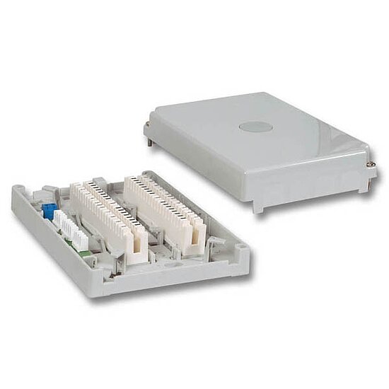 Bild 1 - Verteilerkasten mit LSA Leisten 20 DA