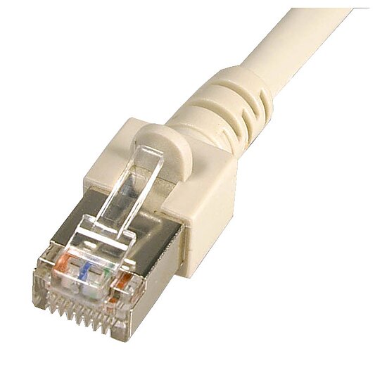 Bild 1 - ECOLAN CAT5e SF/UTP Patchkabel doppelt geschirmt grau
