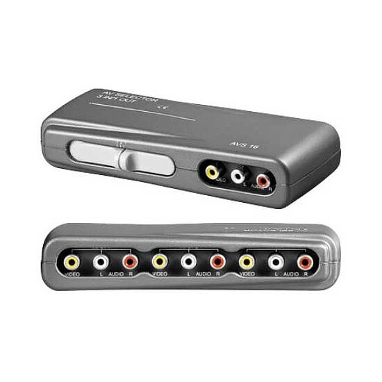 Bild 1 - Audio-Video-Umschaltbox 3 Eing�nge - 1 Ausgang