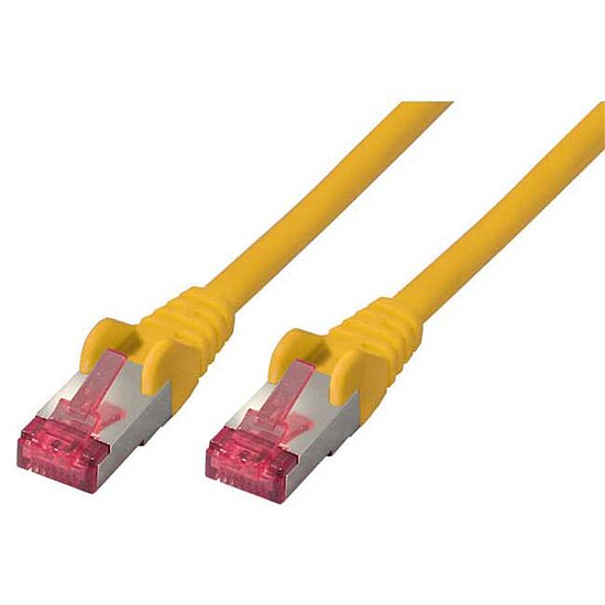 Bild 1 - CAT6a Patchkabel 10 GBit/s 500MHz halogenfrei GHMT zertifiziert gelb