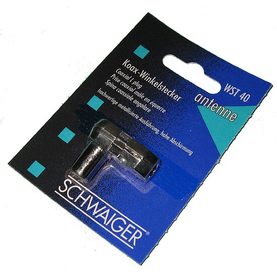 Bild 1 - SCHWAIGER Koaxialstecker gewinkelt WST 40