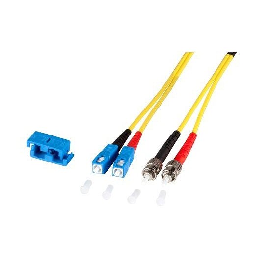 Bild 1 - LWL Patchkabel Duplex Jumper SC ST 9/125� OM1 OM2 LSZH Singlemode gelb