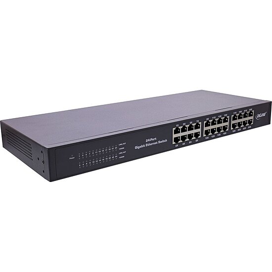 Bild 1 - InLine Gigabit Netzwerk Switch 24-Port, 1GBit/s, 48,26cm (19