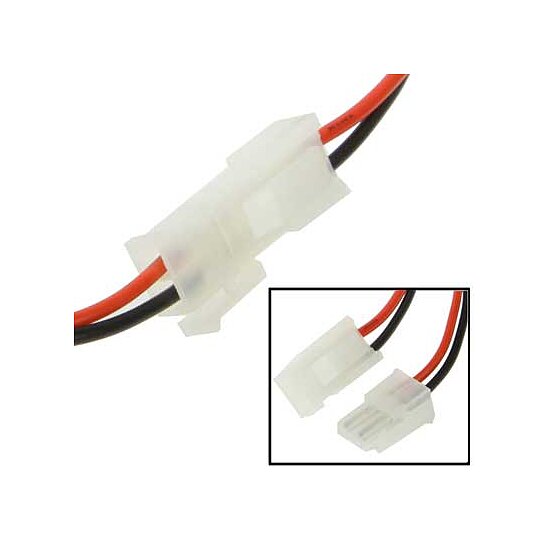 Adapterkabel 2-Pin JST Stecker / 2-pol. JST Kupplung Kabel je ca. 28cm  (Strom & Licht) 