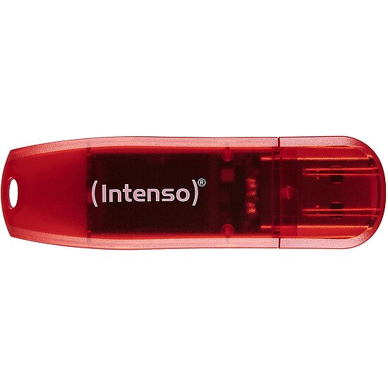 Bild 1 - Intenso Rainbow Line 128 GB USB-Stick USB 2.0 rot