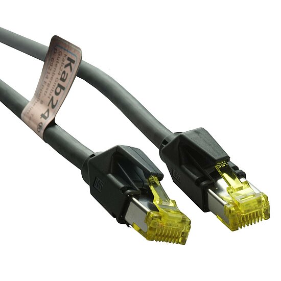Bild 1 - CAT6a Patchkabel lbestndigkeit UV bestndig PUR 900 MHz, Schwarz