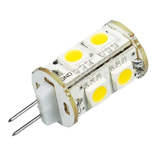 Bild 1 - LED G4 Lampe 80 Lumen 1,2W 9 LED's 14 x 25/35mm 360 Grad 3000 K warmweiss